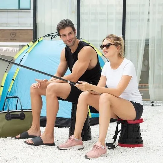 INCREDIBLE COLLAPSING STOOL - EXTREME RETRACTABLE CAMPING CHAIR
