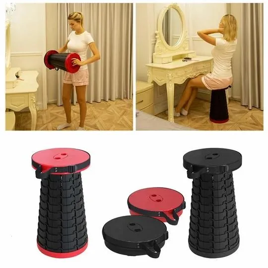 INCREDIBLE COLLAPSING STOOL - EXTREME RETRACTABLE CAMPING CHAIR
