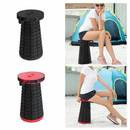 INCREDIBLE COLLAPSING STOOL - EXTREME RETRACTABLE CAMPING CHAIR