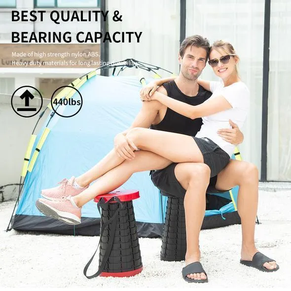 INCREDIBLE COLLAPSING STOOL - EXTREME RETRACTABLE CAMPING CHAIR