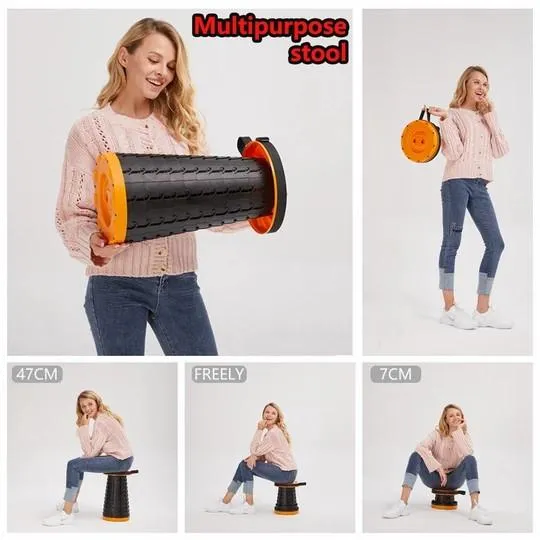 INCREDIBLE COLLAPSING STOOL - EXTREME RETRACTABLE CAMPING CHAIR