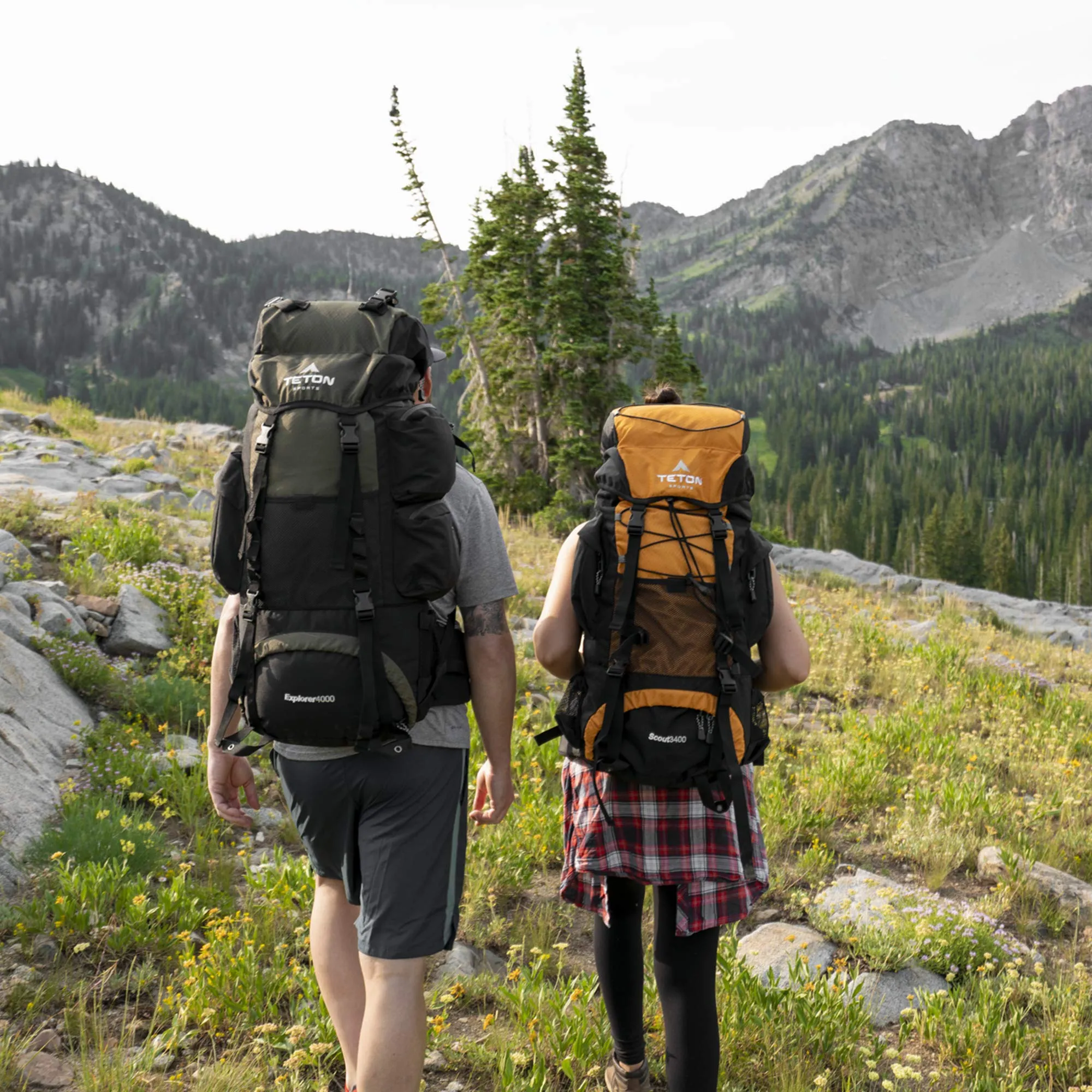 Internal Frame Backpack 65L Capacity Green