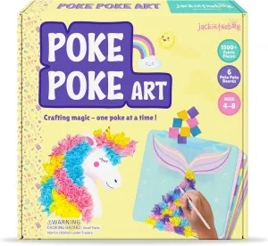 jackinthebox Poke Poke Art for Kids - Unicorns, Mermaids, Princess, Cupcakes, Mess-Free Sewing Art for Children, Toys for Girls and Boys Ages 4 5 6 7 8, Great Gift for Children, DIY Creative Activity