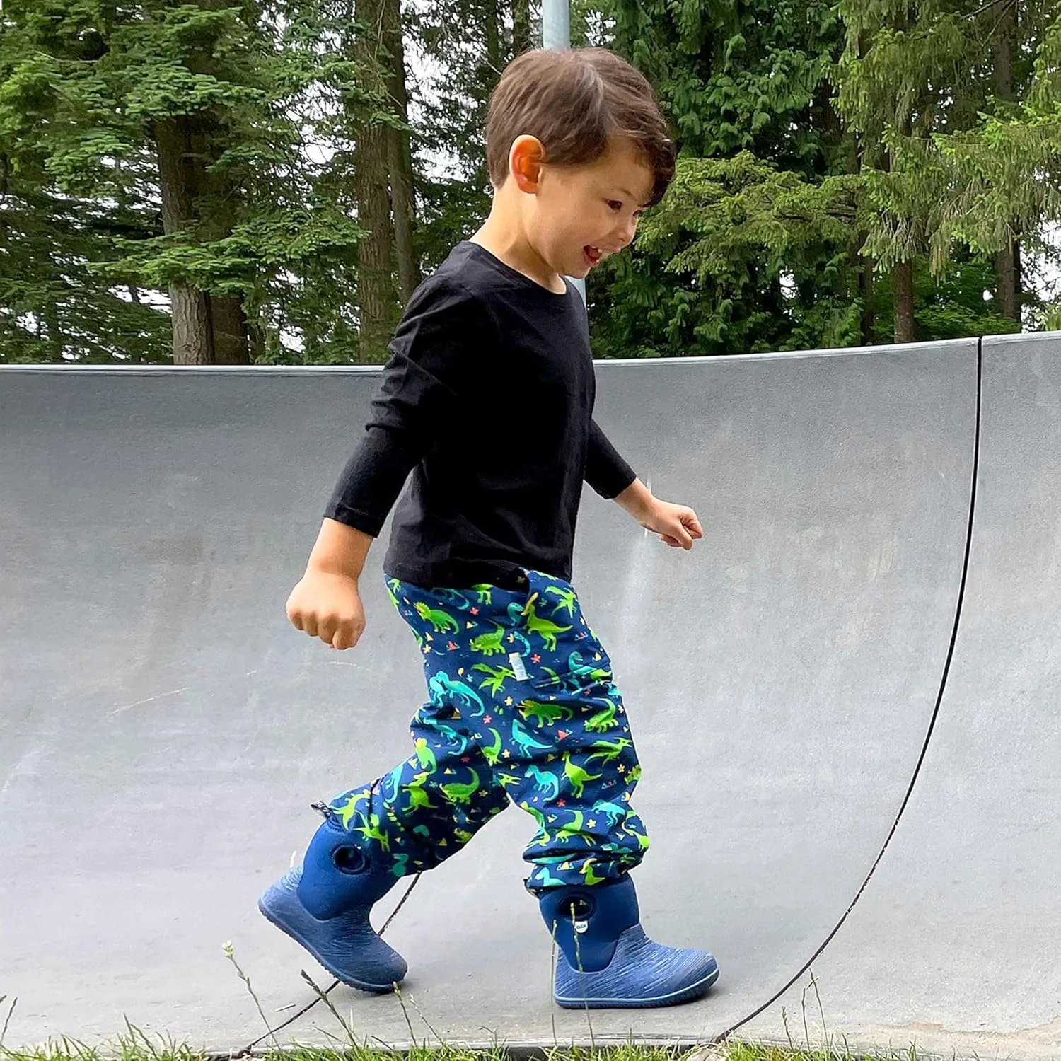 JAN & JUL Kids Toddlers Boys Girls Cozy Dry Water-Proof Rain Snow Pants