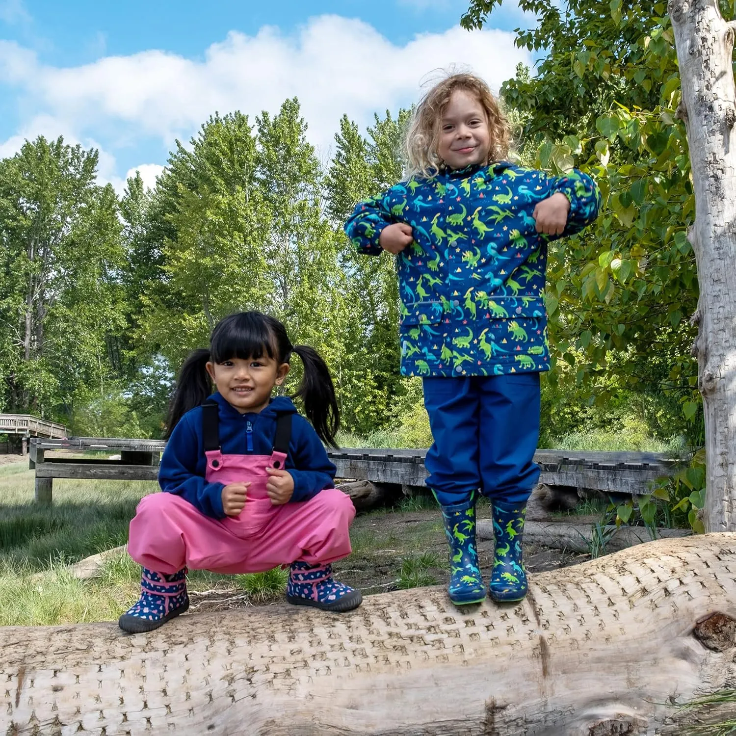 JAN & JUL Waterproof Rain Pants for Toddlers and Kids