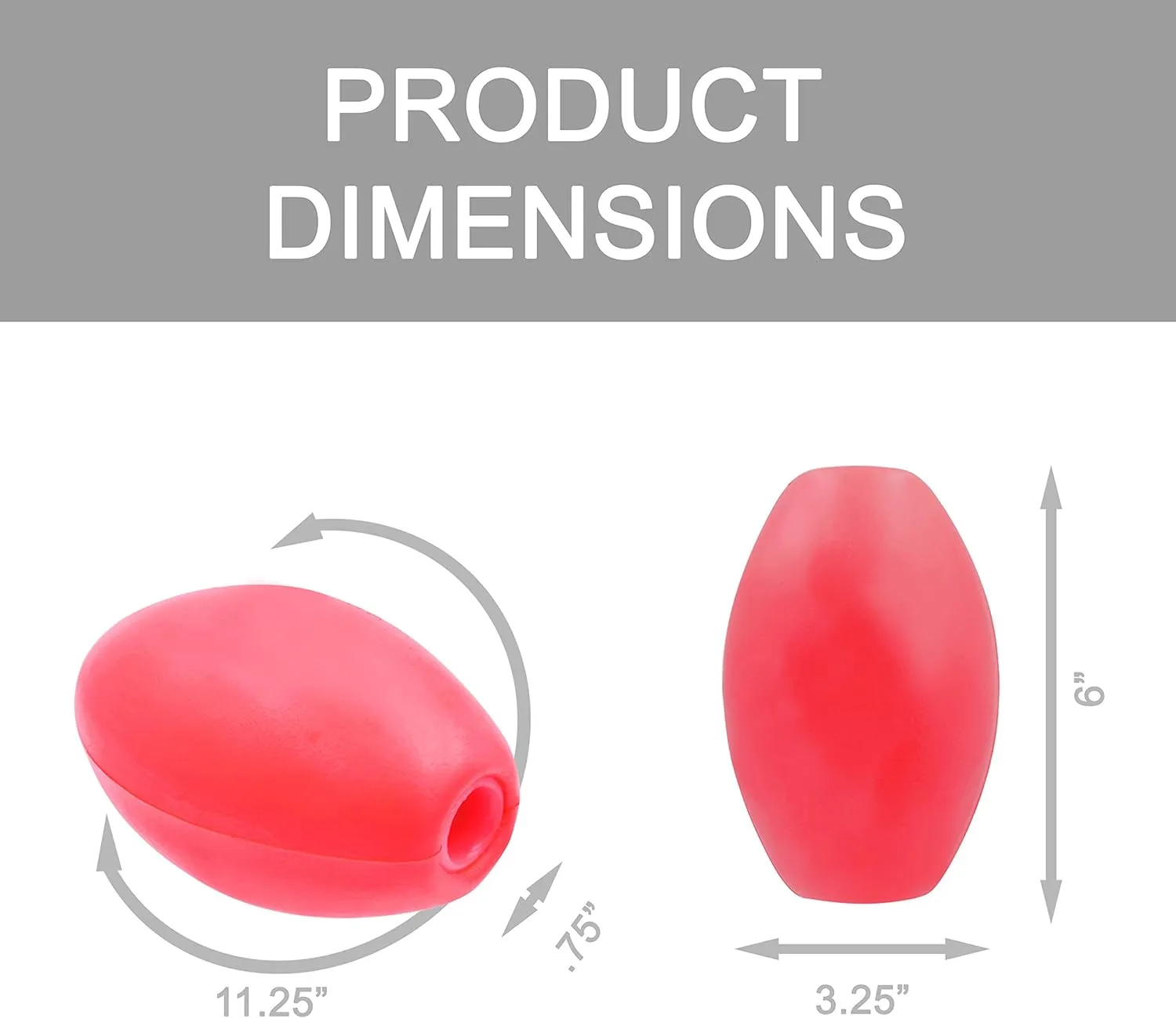 Jezero 6x3-Inch Float