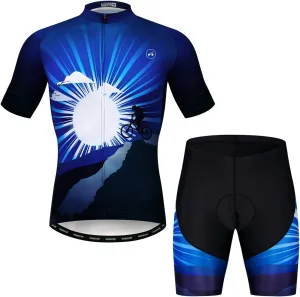 JPOJPO Cycling Jersey for Men Pro Team Bicycle Clothing MTB Bike Jerseys Shorts Set
