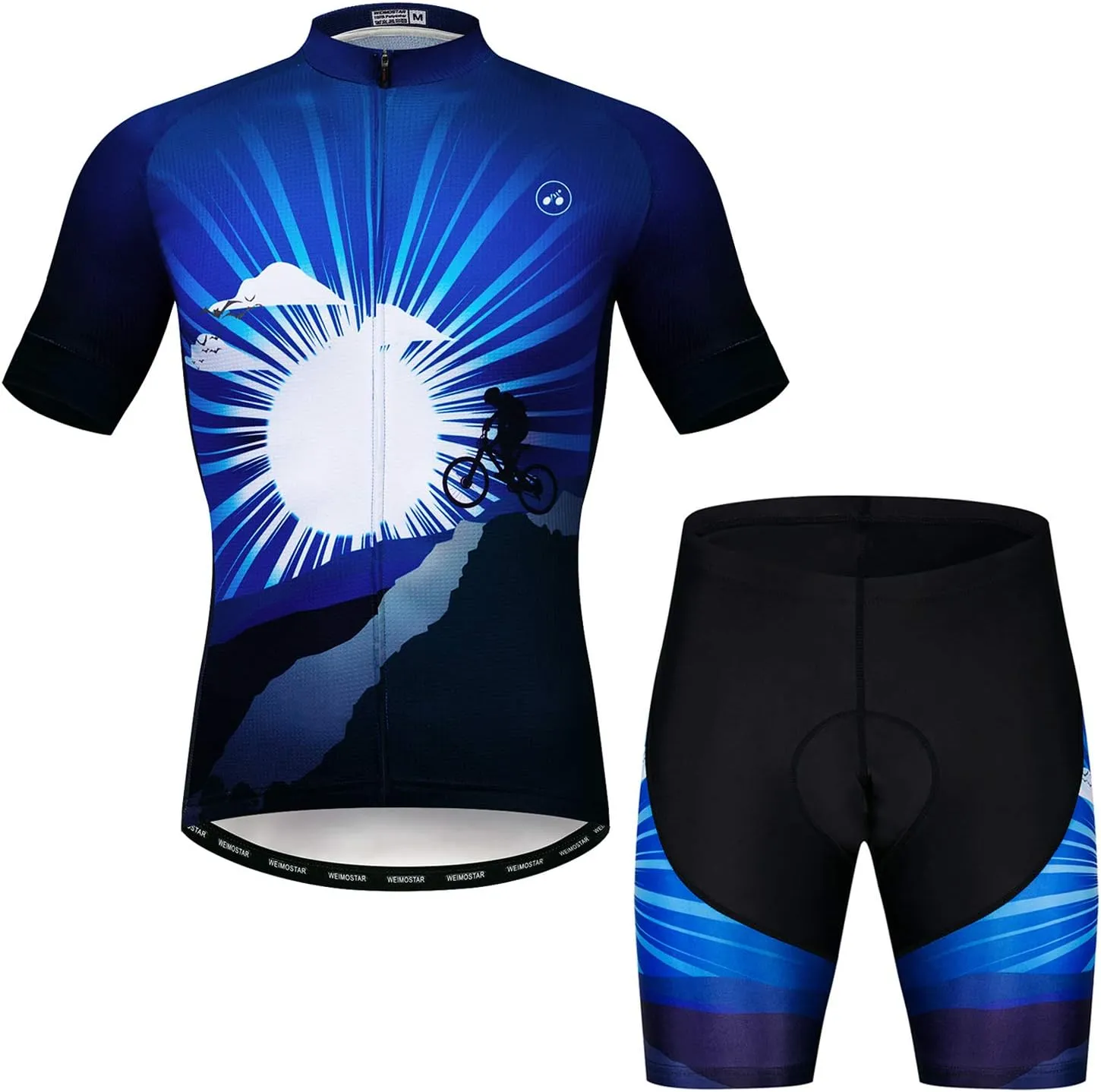 JPOJPO Cycling Jersey for Men Pro Team Bicycle Clothing MTB Bike Jerseys Shorts Set