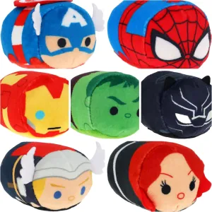 Just Play Mini Tsum Tsum - Marvelous Avengers 2.5" Plush, Set of 3, Random Characters