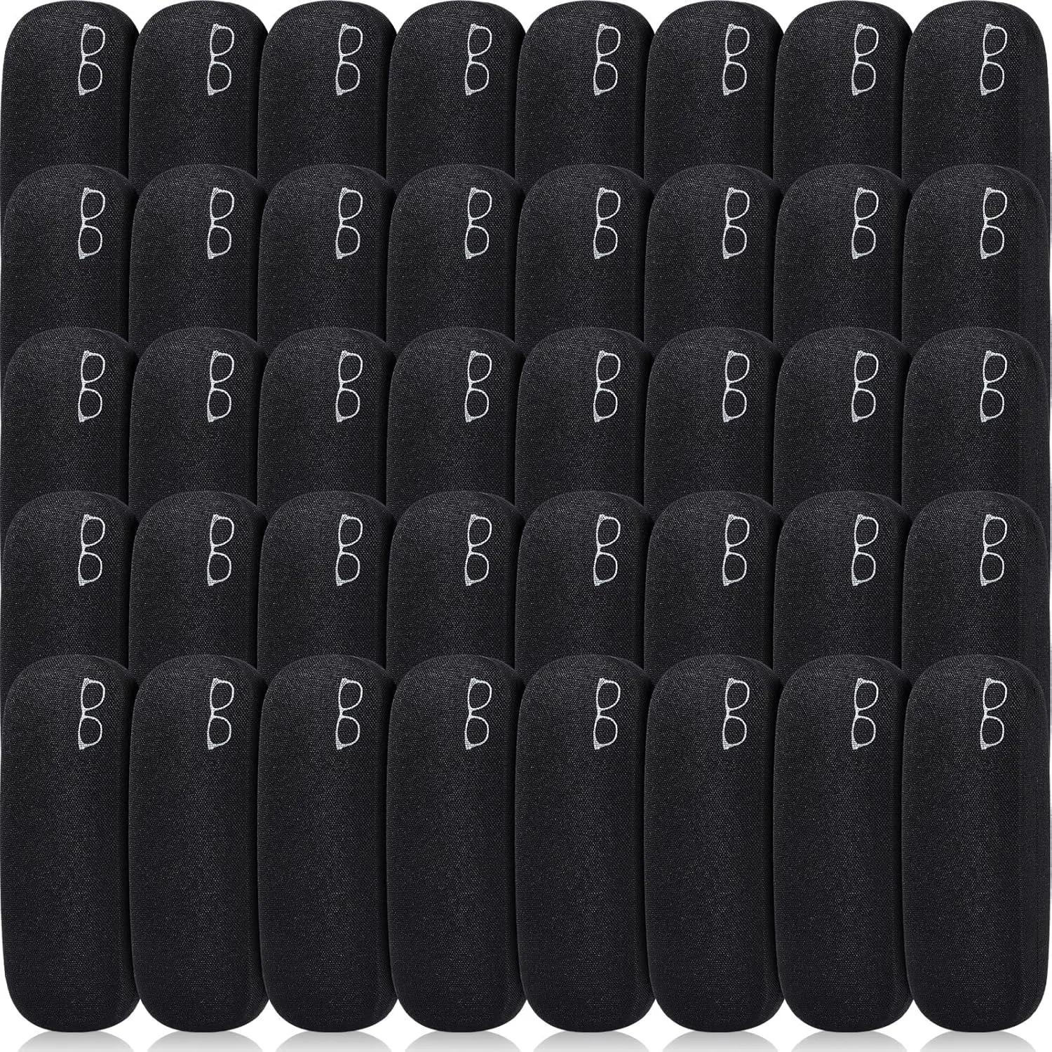 Kanayu Hard Shell Glasses Case Bulk Linen Fabrics Protective Eyeglasses Case Eye Glasses Protector for Men Women