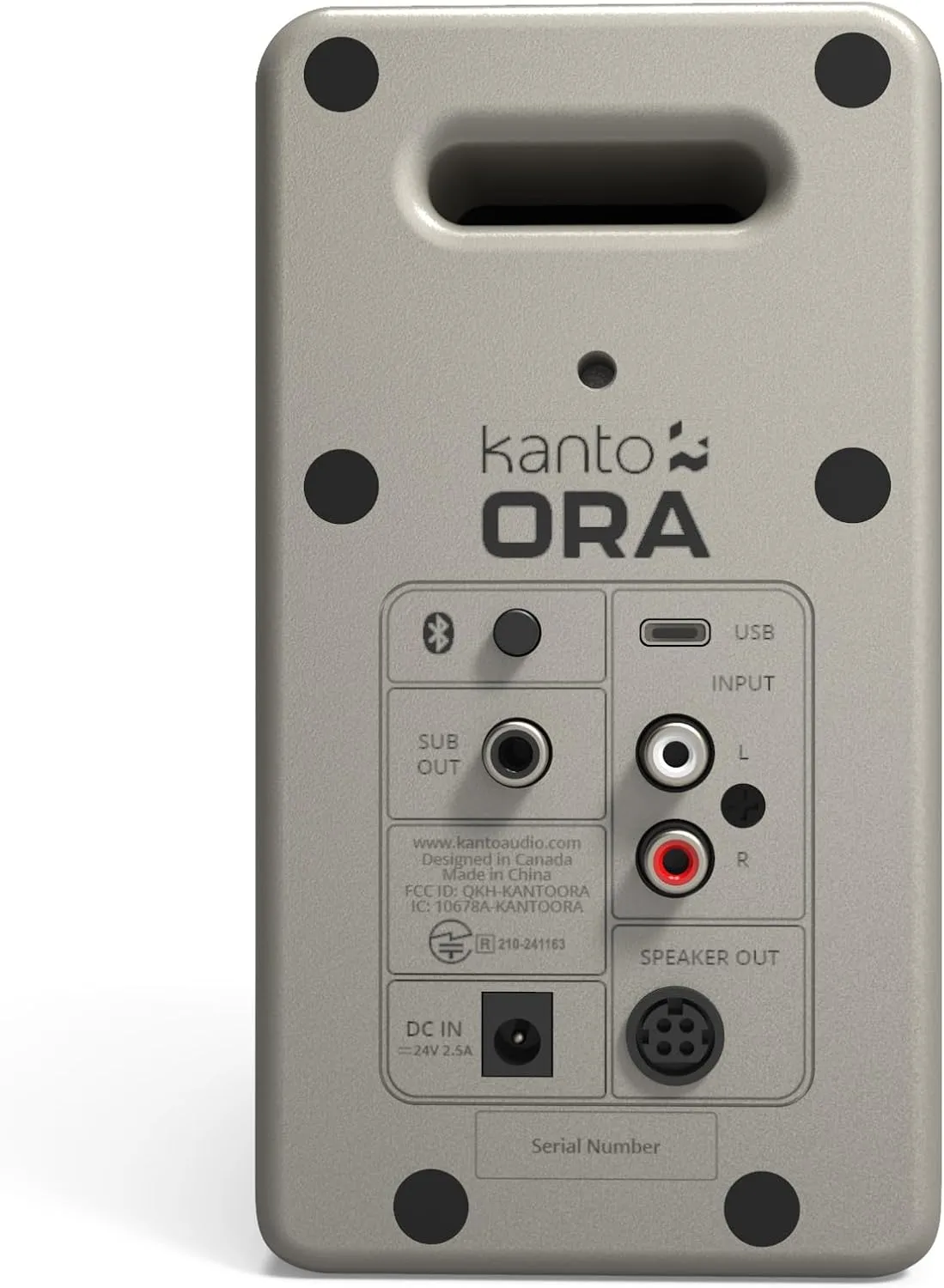 Kanto ORAME 100W Powered Reference Desktop Computer Speakers with Bluetooth 5.0 and USB-C Input | Bi-Amplified | 100 Hz Automatic Crossover | Reference Quality Sound | Pair | Moon