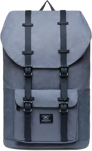 KAUKKO Laptop Outdoor Backpack College Schoolbag Bookbag Travel Hiking Rucksack fits 15-Inch Laptop