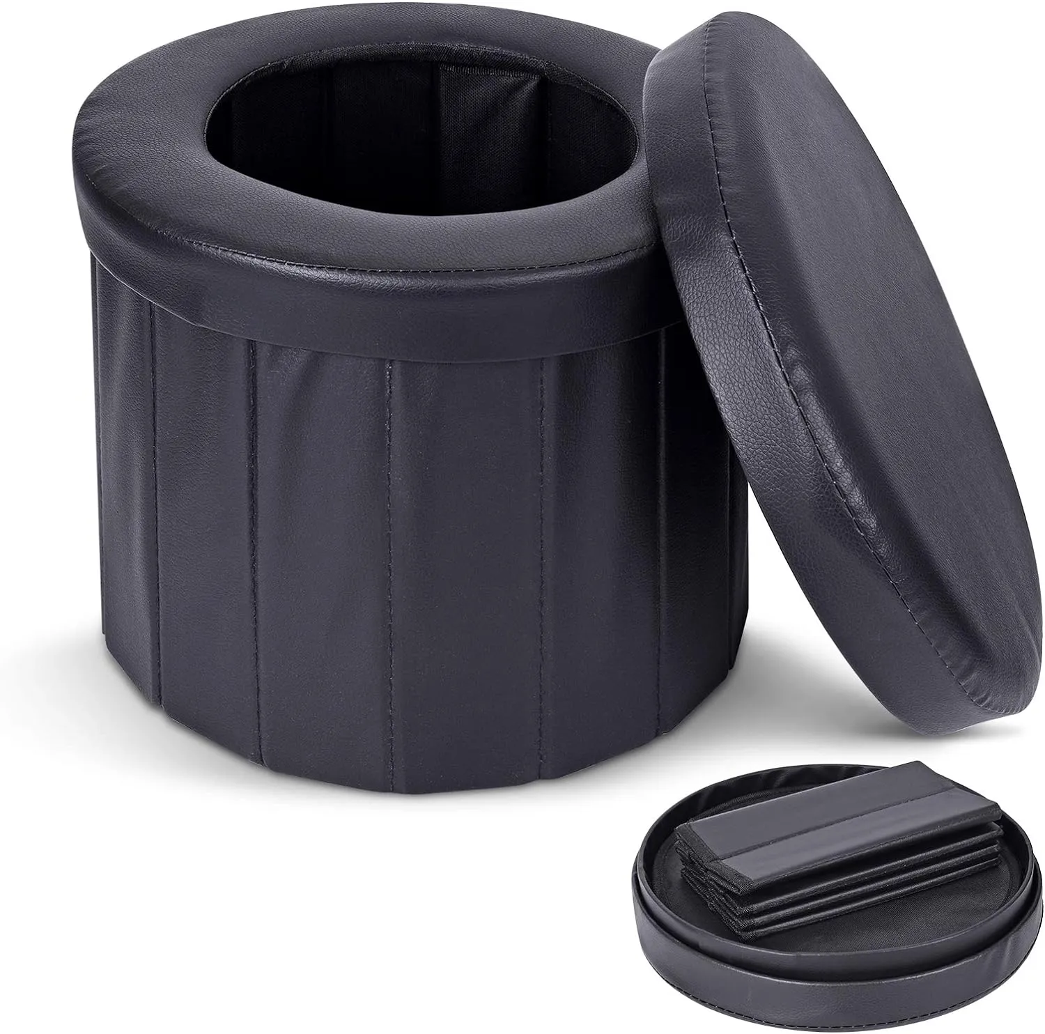 KDD Portable Toilet Camping Outdoor Car folding Stool,Toilet for Camping, Hiking, Boating,Long Trips, Traffic jam