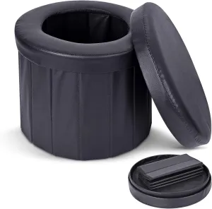 KDD Portable Toilet Camping Outdoor Car folding Stool,Toilet for Camping, Hiking, Boating,Long Trips, Traffic jam