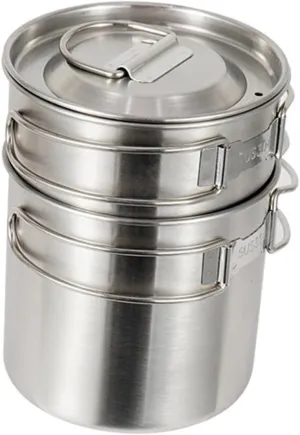 KESYOO 1Set Outdoor Stainless Steel Folding Cups Portable Camping and Hiking Drinkware Collapsible Travel Cup for Adventure
