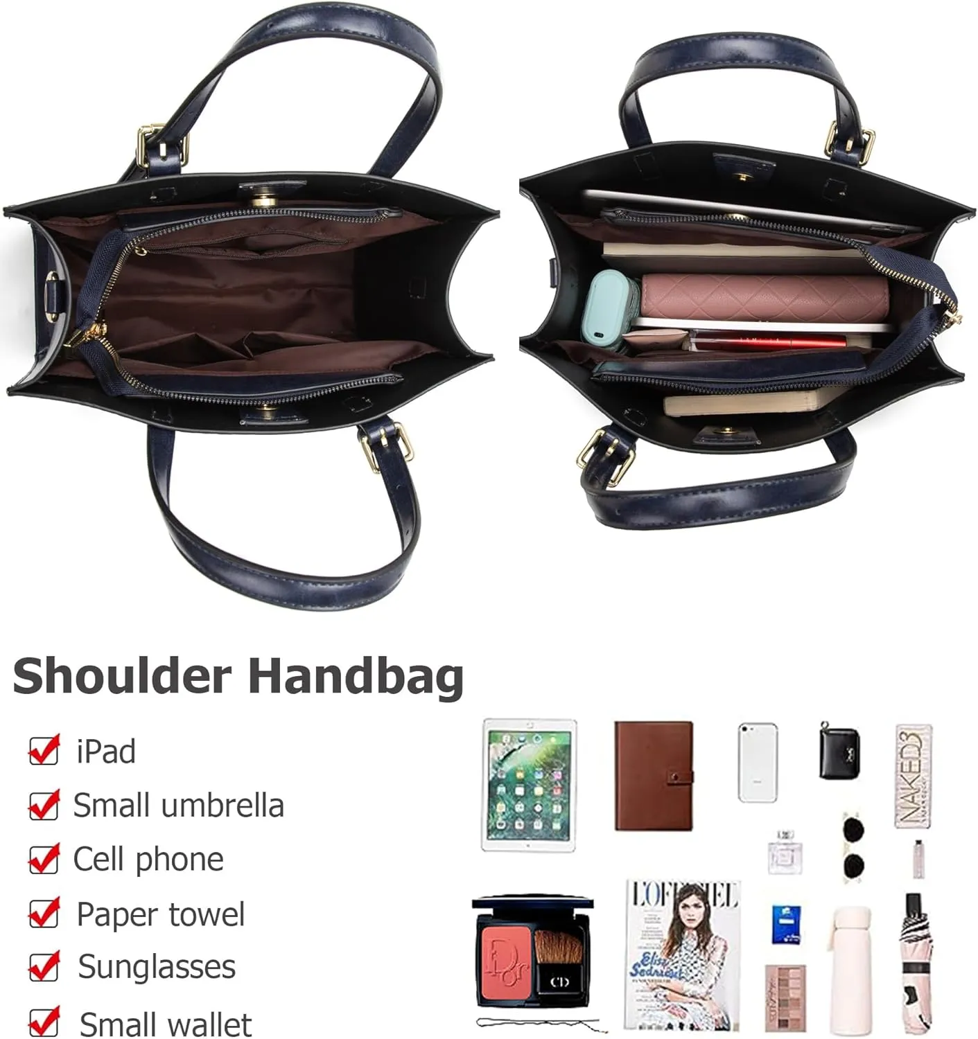 KingTo Women's Crocodile Pattern Satchel Handbags Stylish Tote Handbags crocodile purses for women 3 Pcs Set