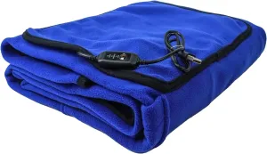 Kirkwood Kitchen Heated Blanket with USB Power, Soft Portable Outdoor Blanket for Traveling, Camping, Hiking & Outdoor Activities or Wheelchair Use, Blue