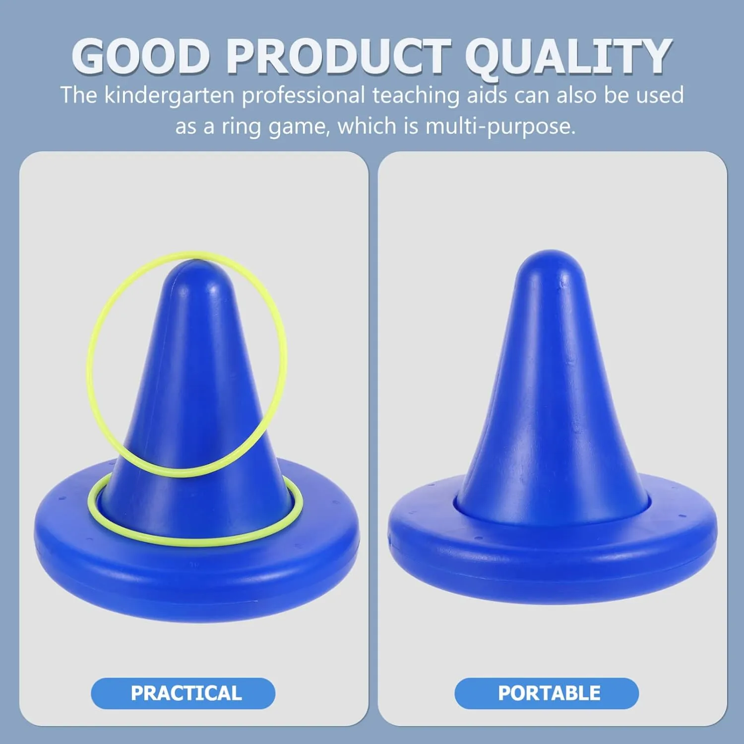 Kisangel 1 Set Creative Single Leg Stool Training Tool for Portable Balance Enhancing Educational Plaything for Indoor and Outdoor Use for Home and Nursery Activities