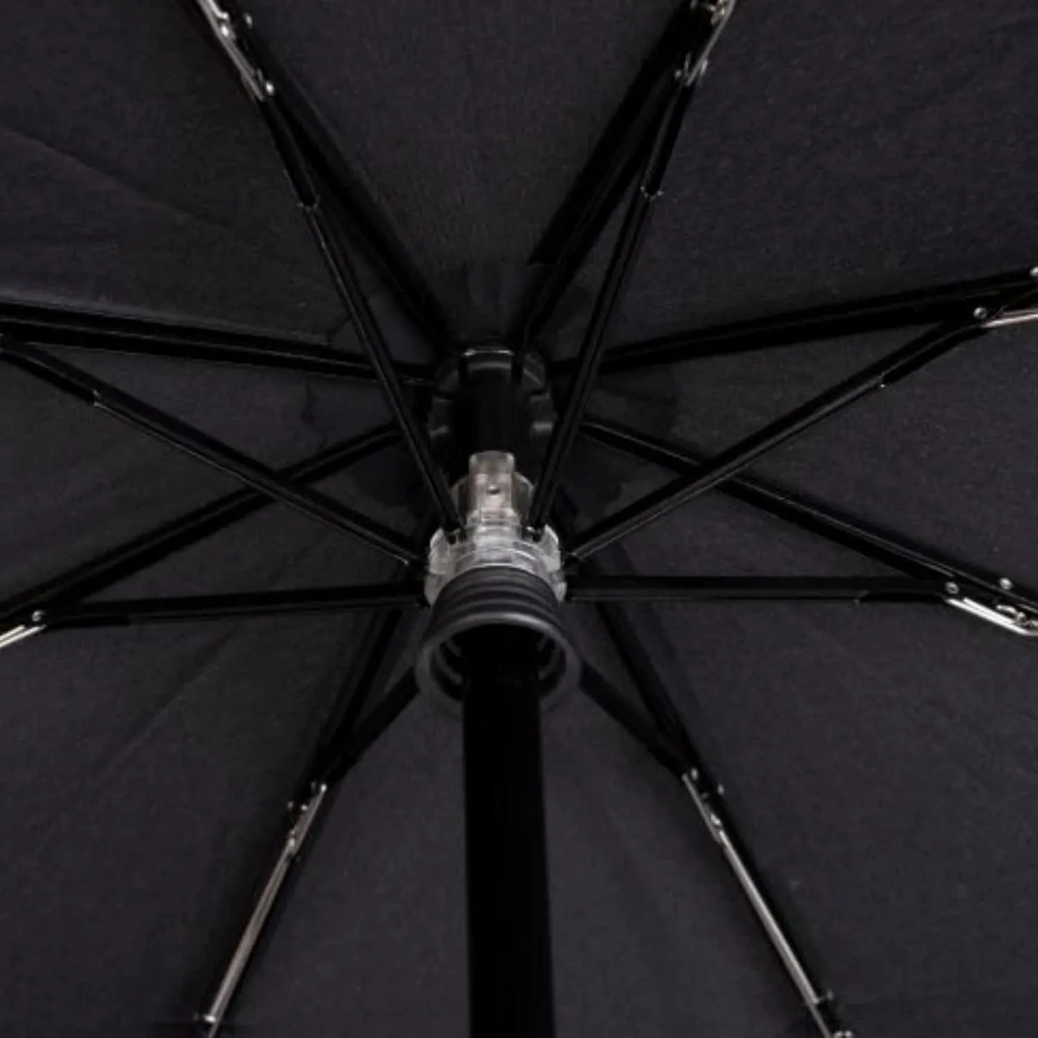 Knirps T.200 Medium Duomatic Automatic Open Close Rain Umbrella - Compact Windproof Umbrella for Rain - Travel Umbrella for Adults - 98cm Diameter Retractable Umbrella & Carrying Case, Botany Shell