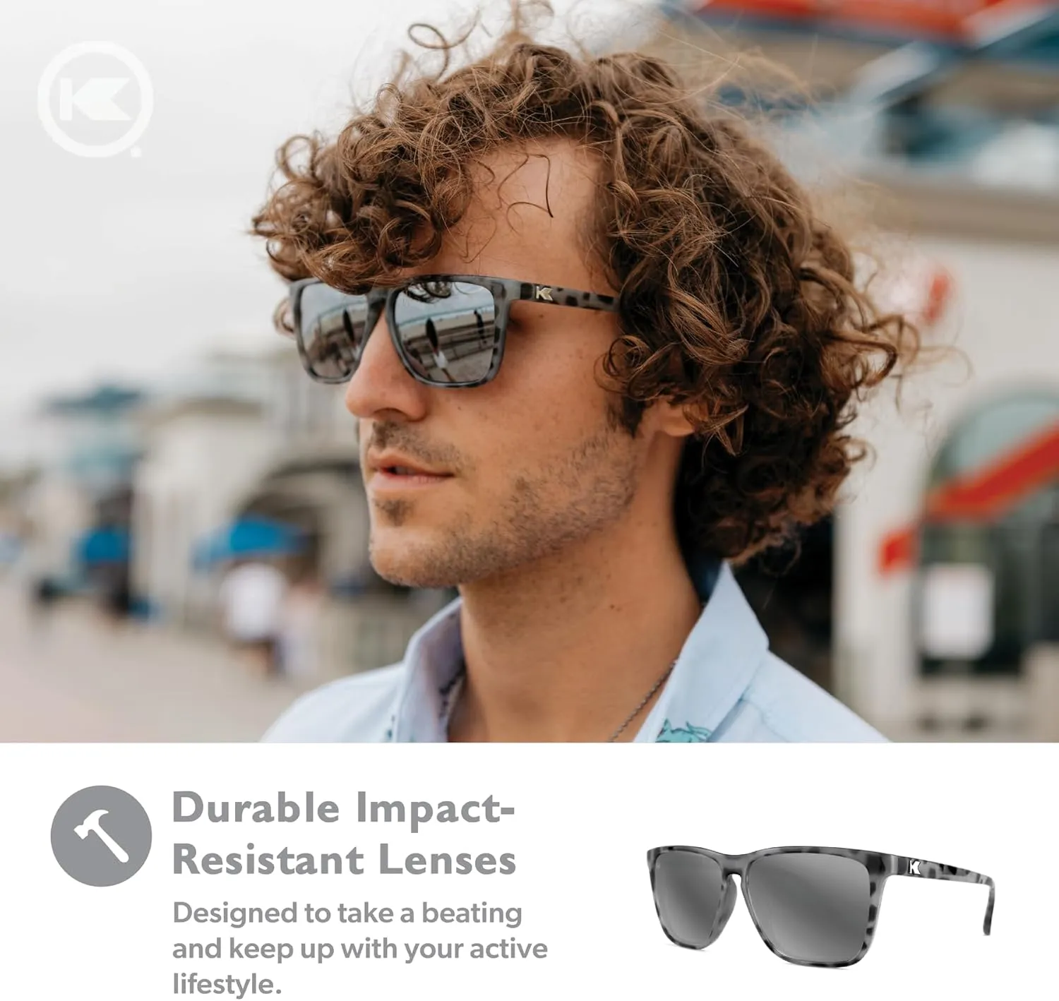 Knockaround Fast Lanes and Sport Polarized Sunglasses for Men & Women - Impact Resistant Lenses & Full UV400 Protection