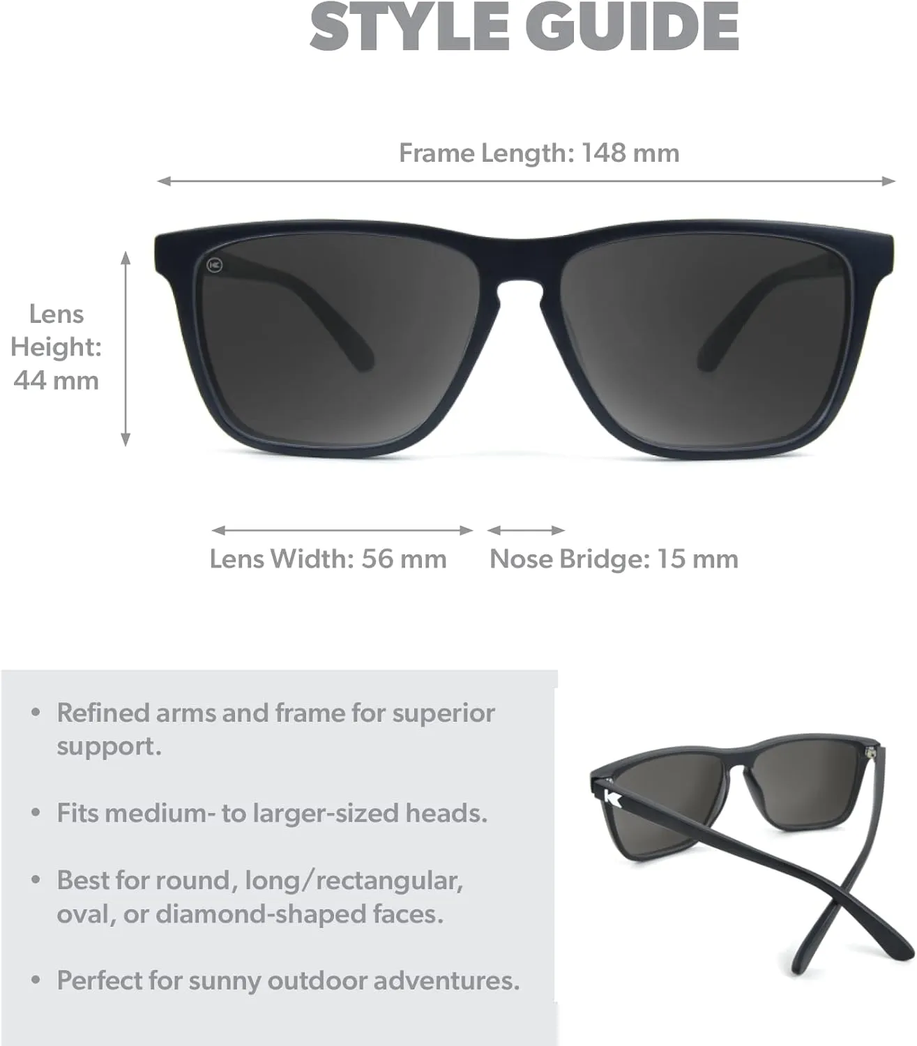Knockaround Fast Lanes and Sport Polarized Sunglasses for Men & Women - Impact Resistant Lenses & Full UV400 Protection