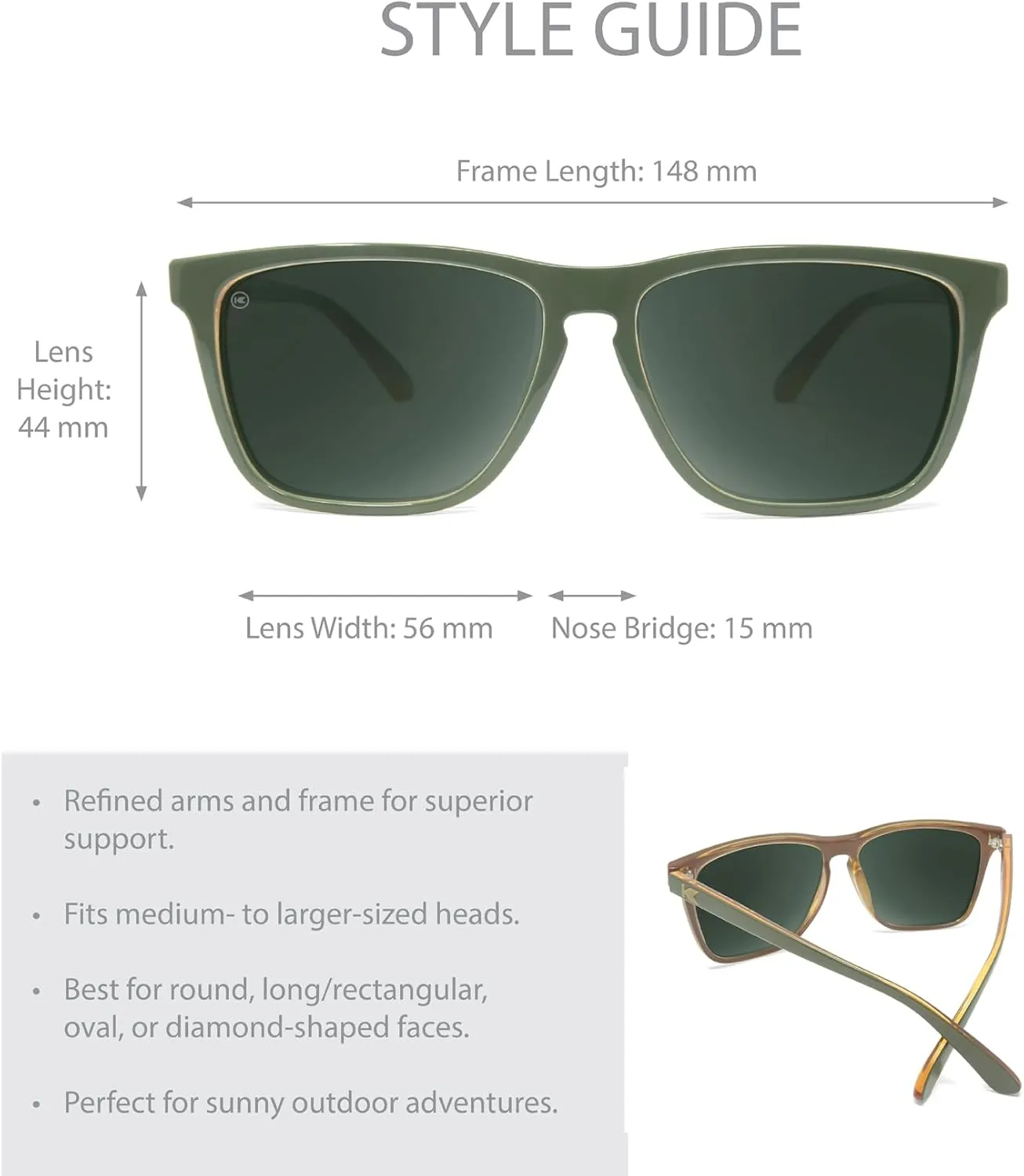 Knockaround Fast Lanes and Sport Polarized Sunglasses for Men & Women - Impact Resistant Lenses & Full UV400 Protection