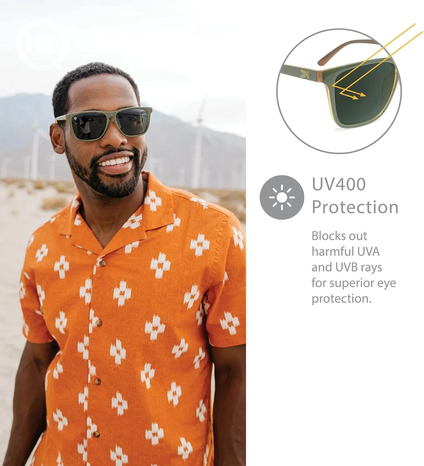 Knockaround Fast Lanes and Sport Polarized Sunglasses for Men & Women - Impact Resistant Lenses & Full UV400 Protection