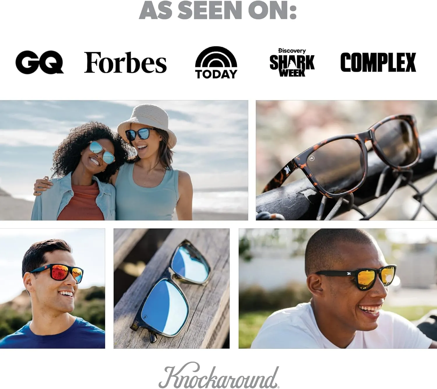 Knockaround Fast Lanes and Sport Polarized Sunglasses for Men & Women - Impact Resistant Lenses & Full UV400 Protection