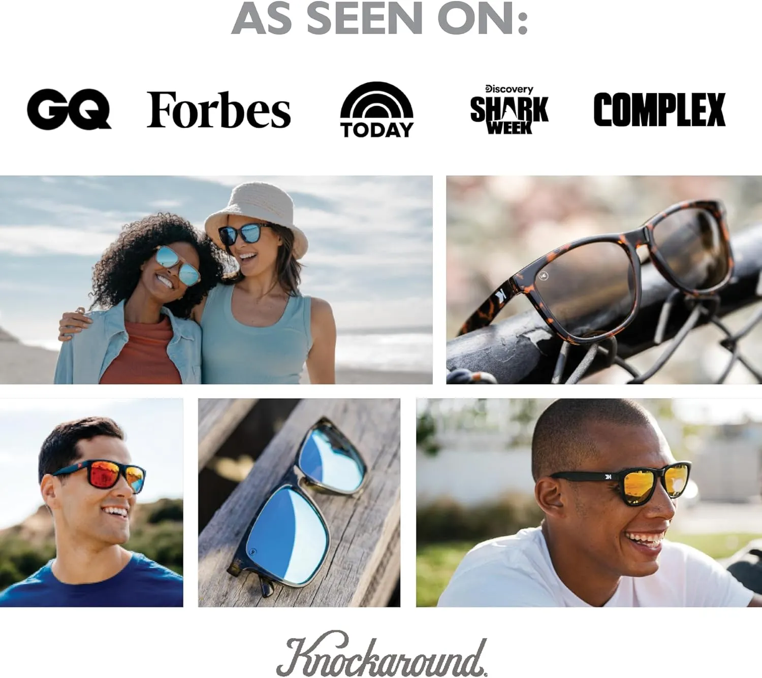 Knockaround Fast Lanes and Sport Polarized Sunglasses for Men & Women - Impact Resistant Lenses & Full UV400 Protection