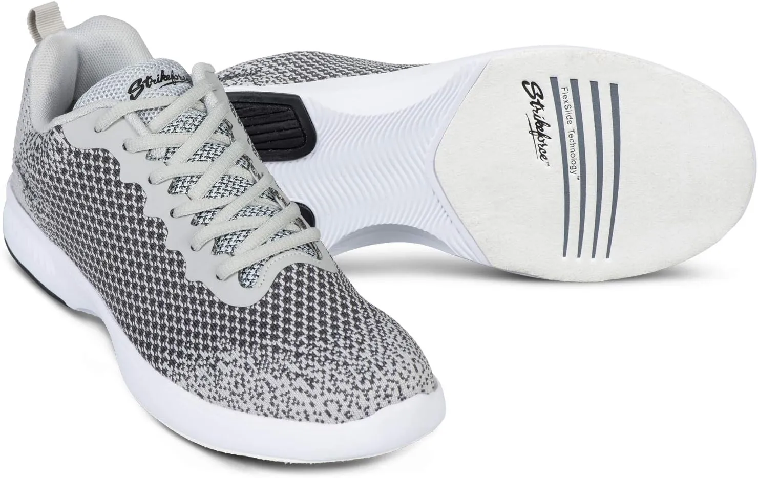 KR Strikeforce Aviator Grey Wide Width Size 7 1/2 Men's Athletic Style Bowling Shoes with FlexSlide Technology for Right or Left Handed Bowlers (M-074)