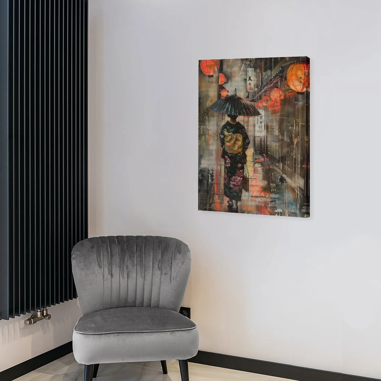 Kyoto - Lantern Painting Canvas