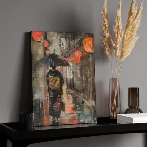 Kyoto - Lantern Painting Canvas