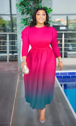 Lantern Maxi Pleated