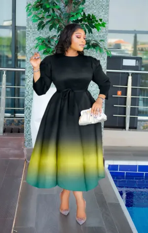 Lantern Maxi Pleated