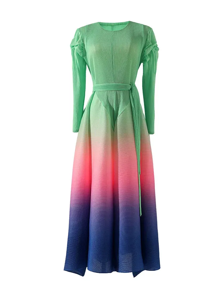 Lantern Maxi Pleated
