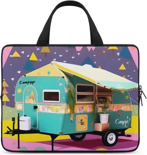 Laptop Case Sleeve Shockproof Computer Carrying Bag You Make Me Happy Camper Trailer Laptop Bag Tote Lightweight Notebook Case Cover Traveling Briefcase Handle Bags for Travel Business 12inch