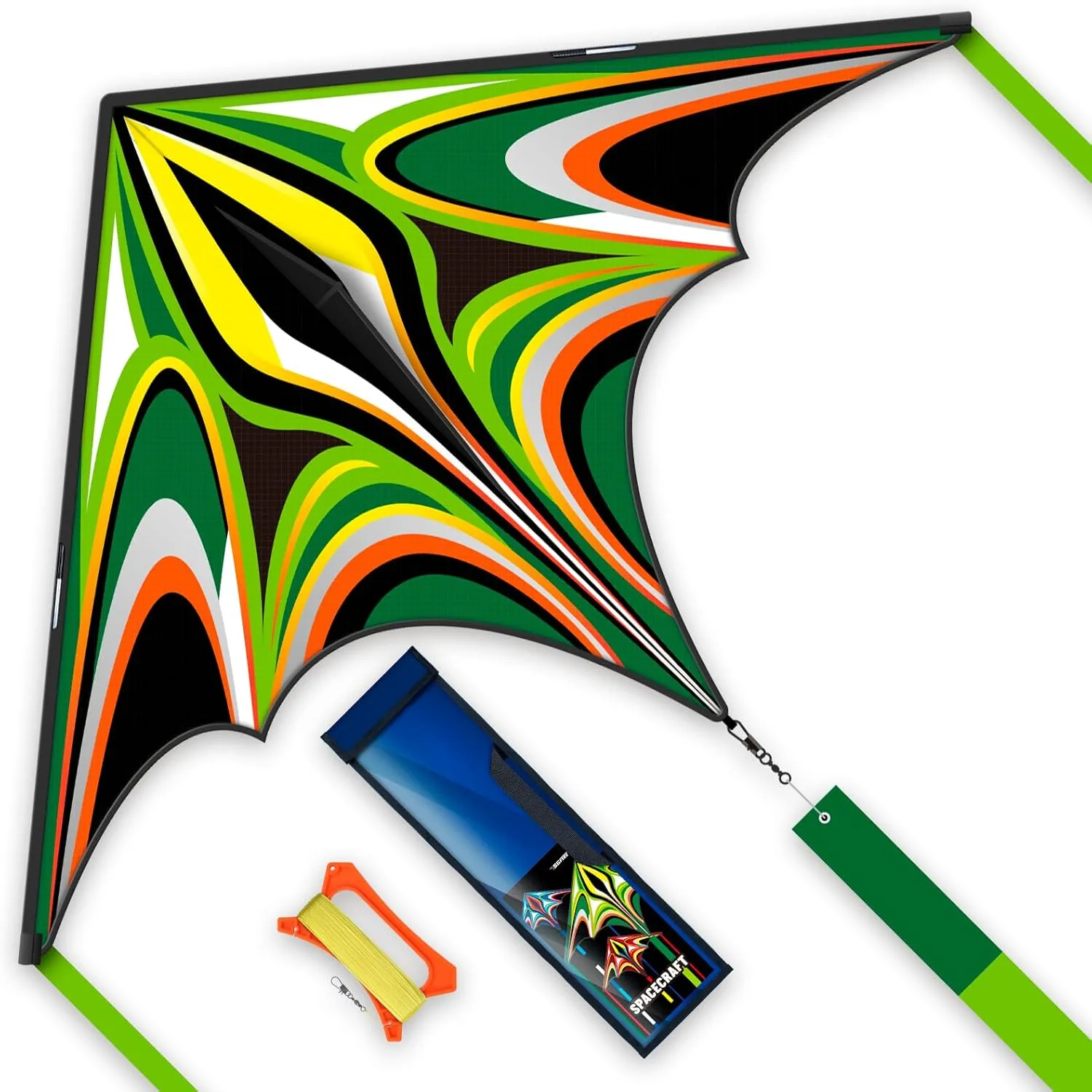 Large Delta Kite for Kids & Adults，Large Easy Flyer with String and Handle，Kites for Beach Trip Park Family Outdoor Games and Activities…