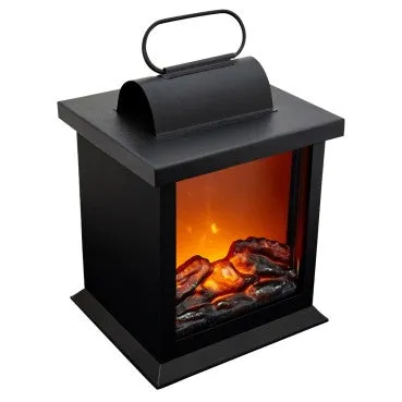 Large LED fireplace Lantern With Motion