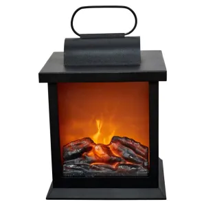 Large LED fireplace Lantern With Motion