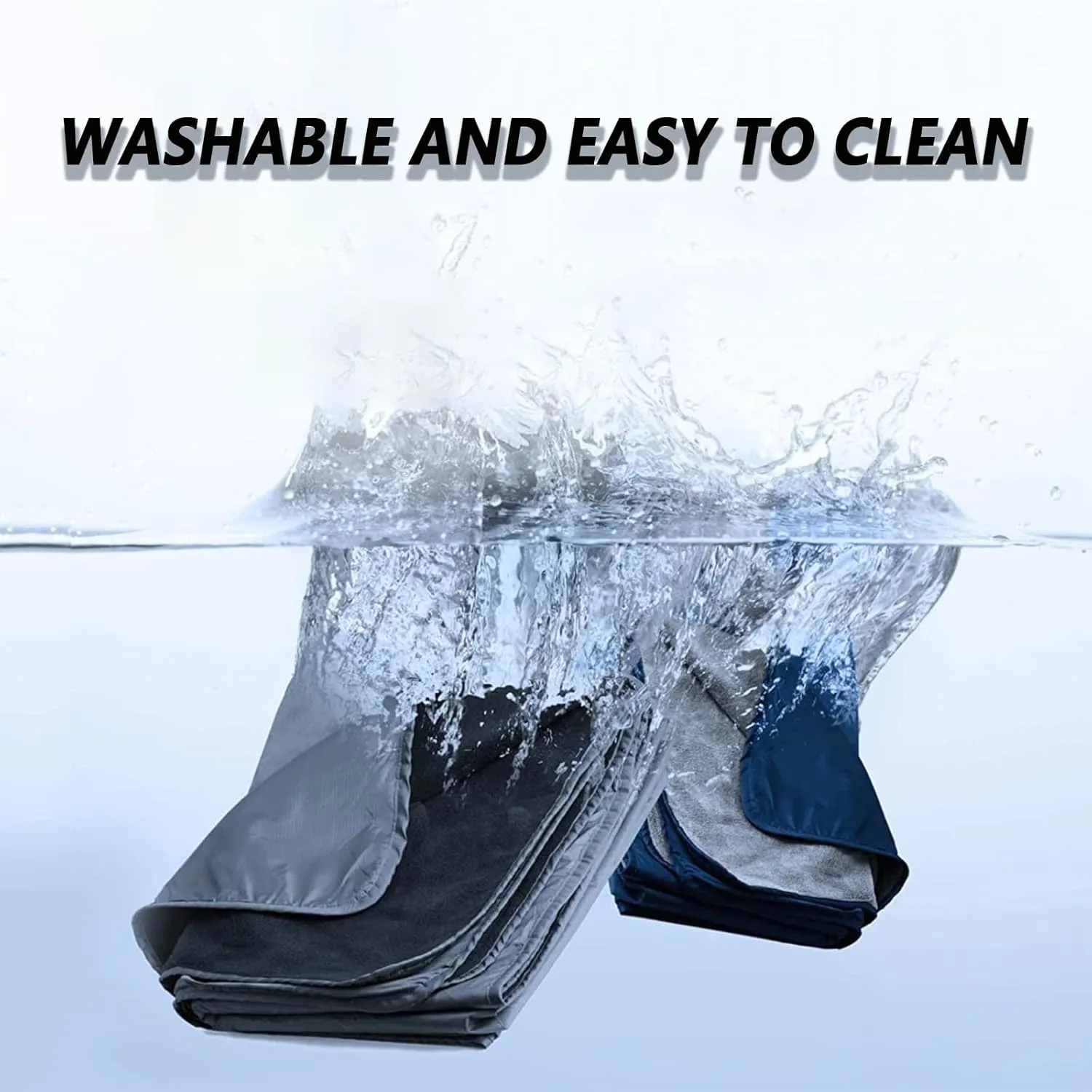 Large Waterproof Outdoor Blankets Travel Picnic Mats Stadium Blanket,Foldable Warm Blanket for Camping Events Beaches Car Hiking Road Trip or Dogs Pet Washable Blue 1pcs