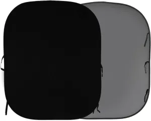 Lastolite LL LB67GB Reversible 6-Feetx7-Feet Plain Collapsible Background (Black/Mid Gray )