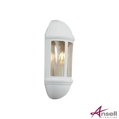 Latina E27 Half Lantern PIR White