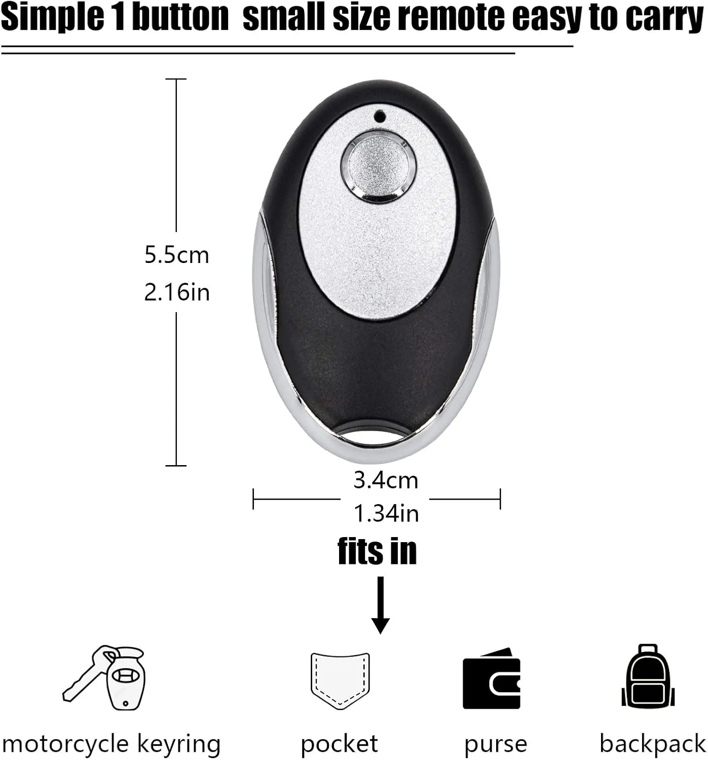 LAWOHO Garage Door Remote Keychain Yellow Learn Button Compatible with Liftmaster 891LM/893LM/950ESTD/953ESTD