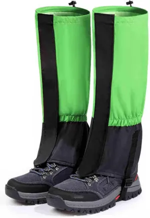 Leg Gaiters,Adjustable Ankle Gaiters,Polyester Hiking Gaiters,Breathable Snake Bite Protective Gaiters,Suitable for Adults and Children