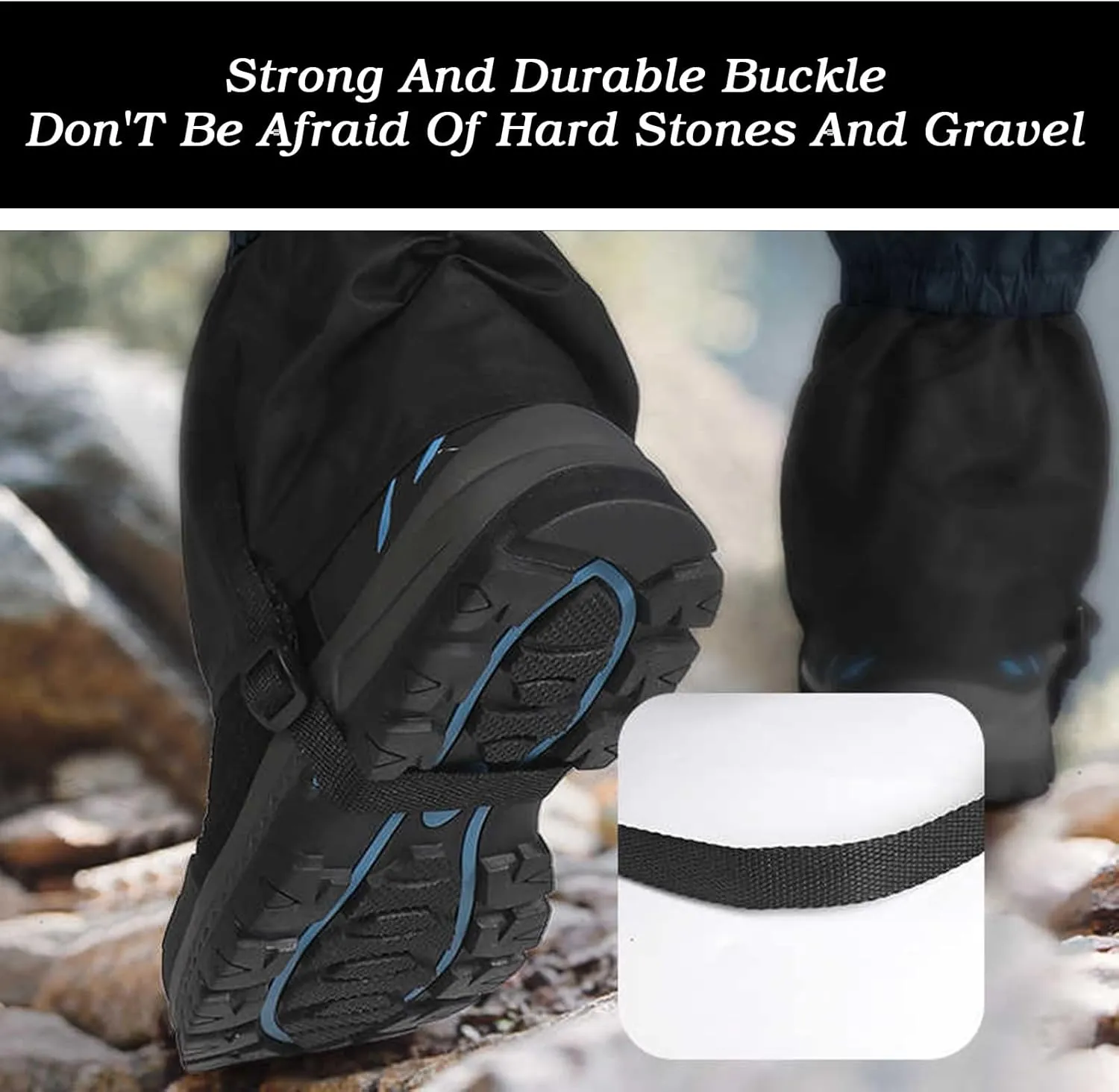 Leg Gaiters,Adjustable Ankle Gaiters,Polyester Hiking Gaiters,Breathable Snake Bite Protective Gaiters,Suitable for Adults and Children
