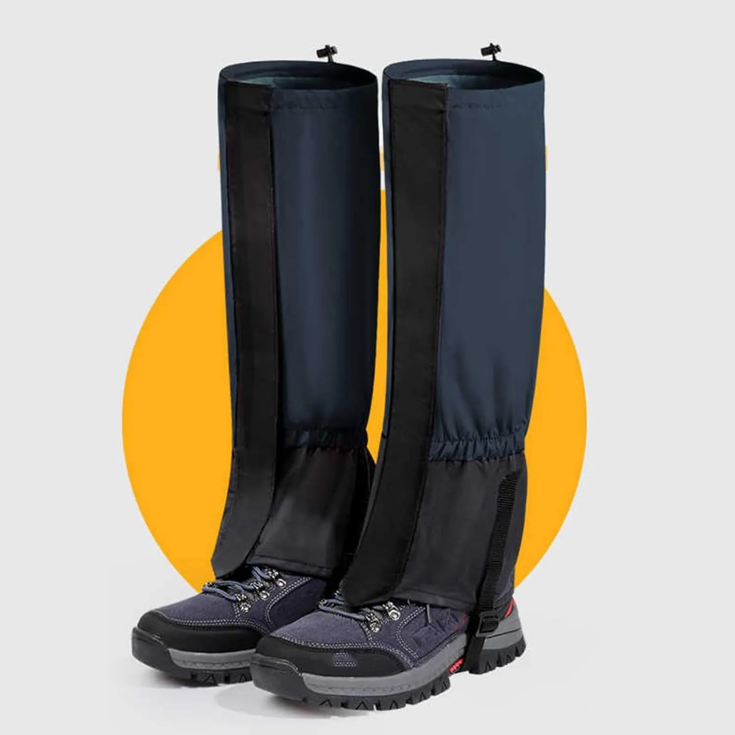 Leg Gaiters,Adjustable Ankle Gaiters,Polyester Hiking Gaiters,Breathable Snake Bite Protective Gaiters,Suitable for Adults and Children