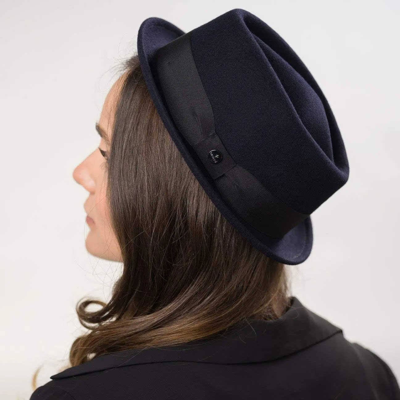 Lierys Classic Pork Pie Wool Felt Hat Women/Men | Made in Italy