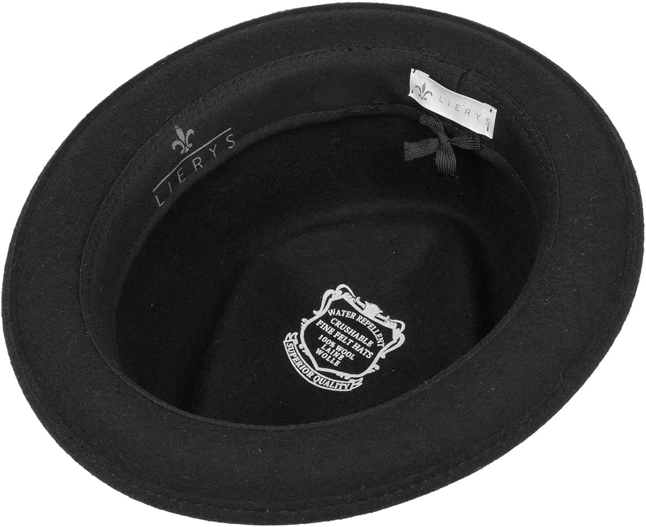 Lierys Classic Pork Pie Wool Felt Hat Women/Men | Made in Italy