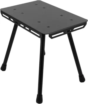 Lightweight Portable Folding Stool, Aluminum Fishing Camping Chair with Oxford Fabric Seat Cushion, Easy Carry Outdoor Travel Stool (Black)