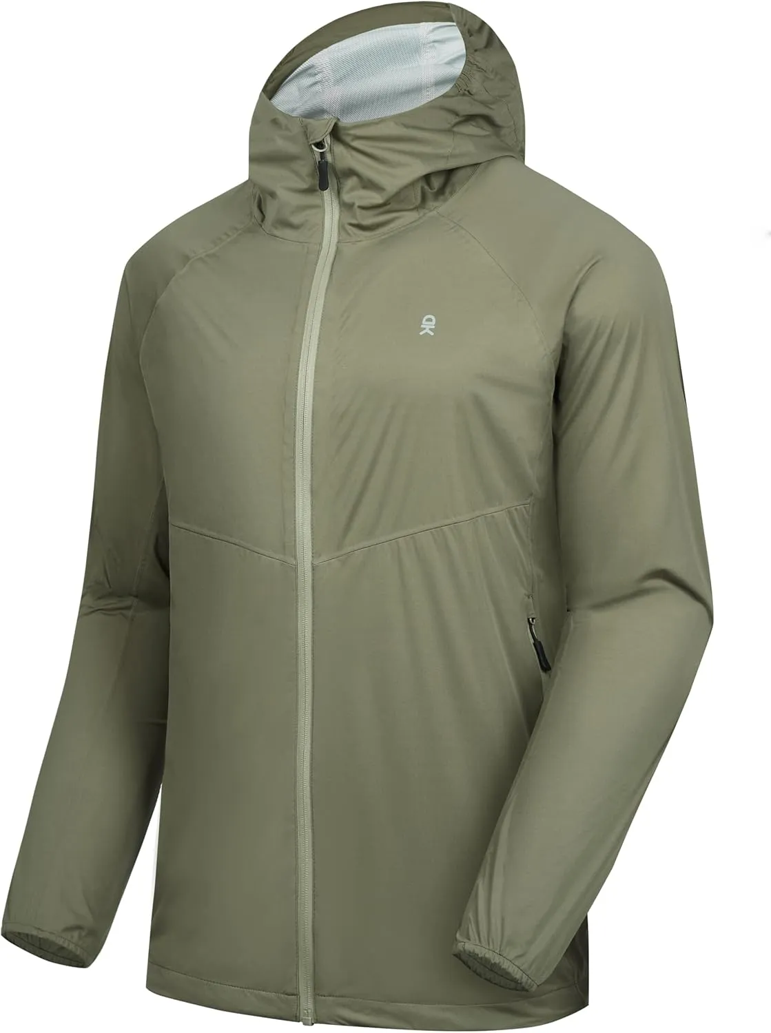 Little Donkey Andy Mens Ultra Light Rain Jacket, Stretch Waterproof Raincoat with Hood for Hiking, Running